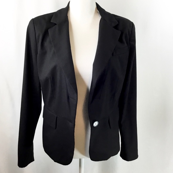NewYork & Company Blk Single Button Woman’s Blazer, Jacket - Picture 5 of 8